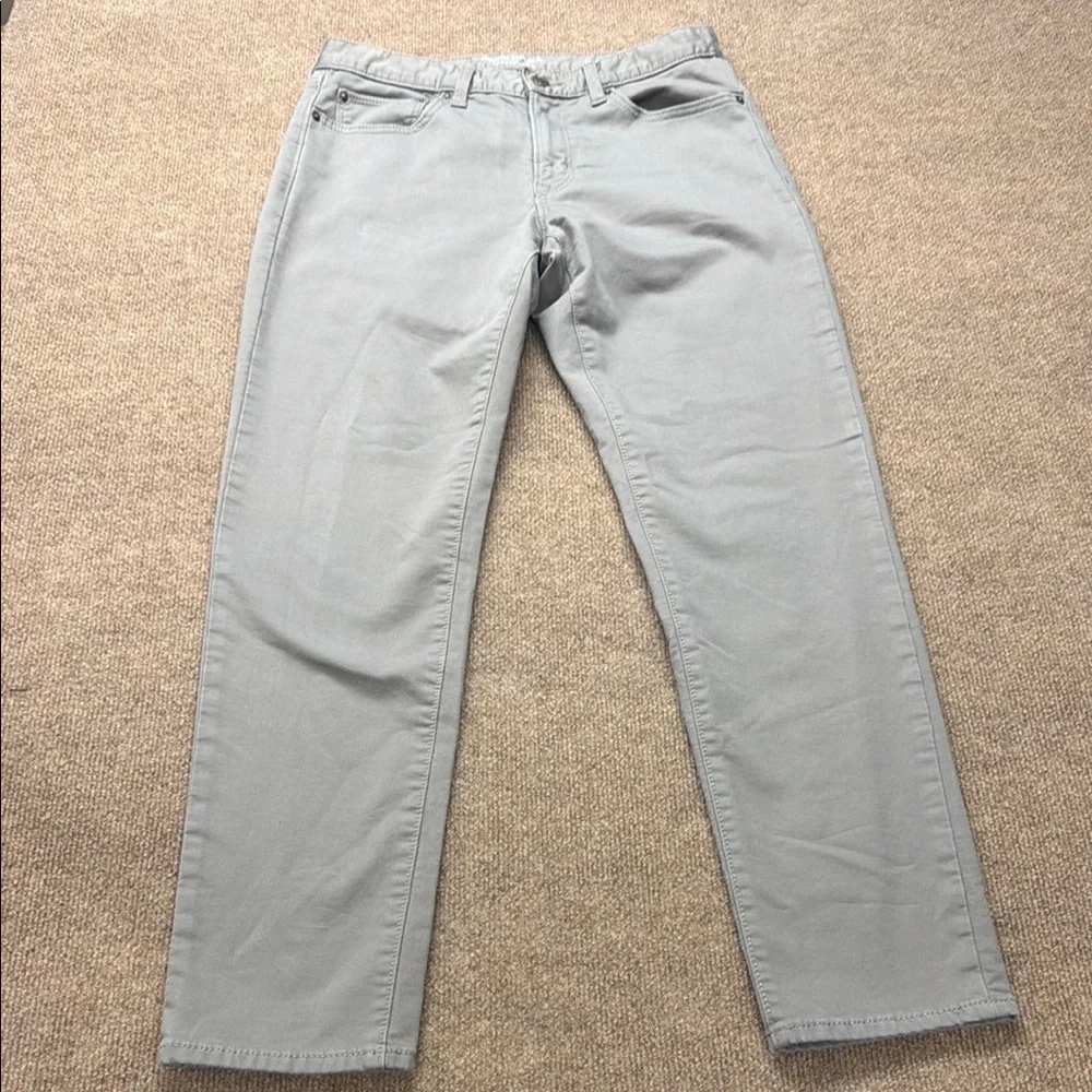 Banana Republic Jeans Mens 31x32 Travel Jean Athletic Fit Olive Green Stretch